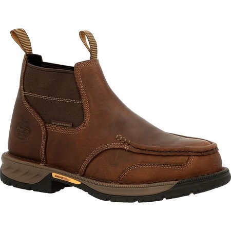 GEORGIA BOOT Size 9.5 Steel Steel Toe Boots, Brown GB00440  W  095